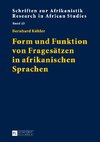 Form und Funktion von Fragesätzen in afrikanischen Sprachen