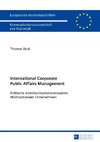 International Corporate Public Affairs Management