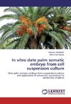 In vitro date palm somatic embryo from cell suspension culture