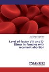 Level of factor VIII and D-Dimer in females with recurrent abortion