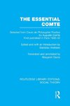 The Essential Comte (RLE Social Theory)