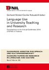 Language Use in University Teaching and Research