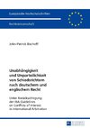 Unabhängigkeit und Unparteilichkeit von Schiedsrichtern nach deutschem und englischem Recht