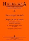 Hegel - Jacobi - Obereit