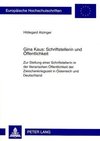 Gina Kaus: Schriftstellerin und Öffentlichkeit