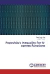 Popoviciu's Inequality For N-convex Functions