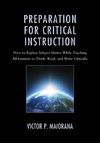 Preparation for Critical Instruction