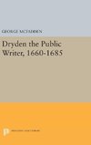 Dryden the Public Writer, 1660-1685