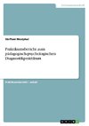 Praktikumsbericht zum pädagogisch-psychologischen Diagnostikpraktikum