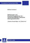 Abfindungen und Anerkennungsprämien für Vorstandsmitglieder deutscher Aktiengesellschaften