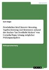 Persönlicher Brief, Innerer Monolog, Tagebucheintrag und Rezension anhand des Buches 