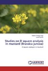 Studies on D square analysis in mustard (Brassica juncea)