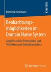 Beobachtungsmöglichkeiten im Domain Name System