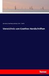 Verzeichnis von Goethes Handschriften