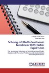 Solving of Multi-Fractional Nonlinear Diffrential Equations