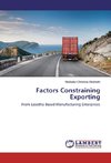 Factors Constraining Exporting