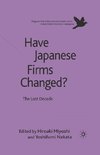 Have Japanese Firms Changed?