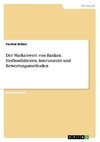 Der Markenwert von Banken. Einflussfaktoren, Instrumente und Bewertungsmethoden