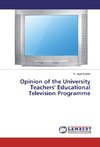 Opinion of the University Teachers' Educational Television Programme