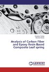 Analysis of Carbon Fiber and Epoxy Resin Based Composite Leaf spring