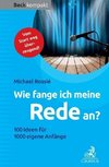 Wie fange ich meine Rede an?