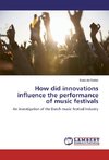 How did innovations influence the performance of music festivals