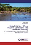 Simulations of Water Balance Conditions and Climate Variability