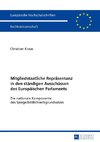 Mitgliedstaatliche Repräsentanz in den ständigen Ausschüssen des Europäischen Parlaments