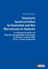 Tabuisierte Sprachvarietäten im Russischen und ihre Übersetzung ins Deutsche