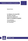 La réserve de propriété de droit français et de droit allemand dans le contexte européen