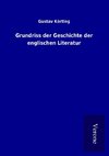 Grundriss der Geschichte der englischen Literatur