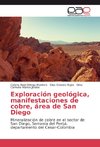 Exploración geológica, manifestaciones de cobre, área de San Diego