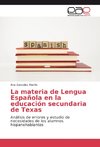 La materia de Lengua Española en la educación secundaria de Texas