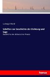 Schriften zur Geschichte der Dichtung und Sage