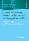 Statistik für Erziehungswissenschaftlerinnen und Erziehungswissenschaftler