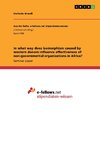 In what way does isomorphism caused by western donors influence effectiveness of non-governmental organizations in Africa?