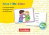 Erste-Hilfe-Sätze: Grundschulkinder lernen Deutsch mit Bildkarten