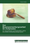 Das Beweisverwertungsverbot im Zivilprozess