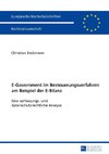 E-Government im Besteuerungsverfahren am Beispiel der E-Bilanz