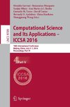 Computational Science and Its Applications - ICCSA 2016