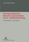 Wesensmerkmale der deutschen und russischen Staats- und Rechtsordnung