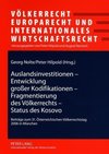 Auslandsinvestitionen - Entwicklung großer Kodifikationen - Fragmentierung des Völkerrechts - Status des Kosovo