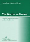 Von Goethe zu Krolow