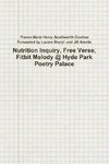 Nutrition Inquiry, Free Verse, Fitbit Melody @ Hyde Park Poetry Palace (Project Number 2)