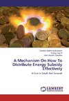 A Mechanism On How To Distribute Energy Subsidy Effectively