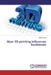 How 3D printing influences businesses