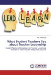 What Student Teachers Say about Teacher Leadership