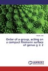 Order of a group, acting on a compact Riemann surface of genus g = 2