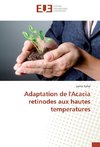 Adaptation de l'Acacia retinodes aux hautes temperatures