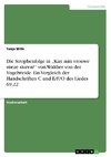 Die Strophenfolge in 